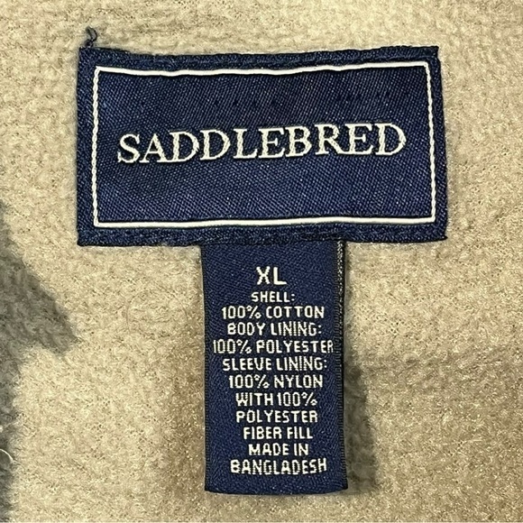 Saddlebred Denim Lined Button Down‎ Shirt Jacket Blue Warm Men Size XL - Picture 6 of 8